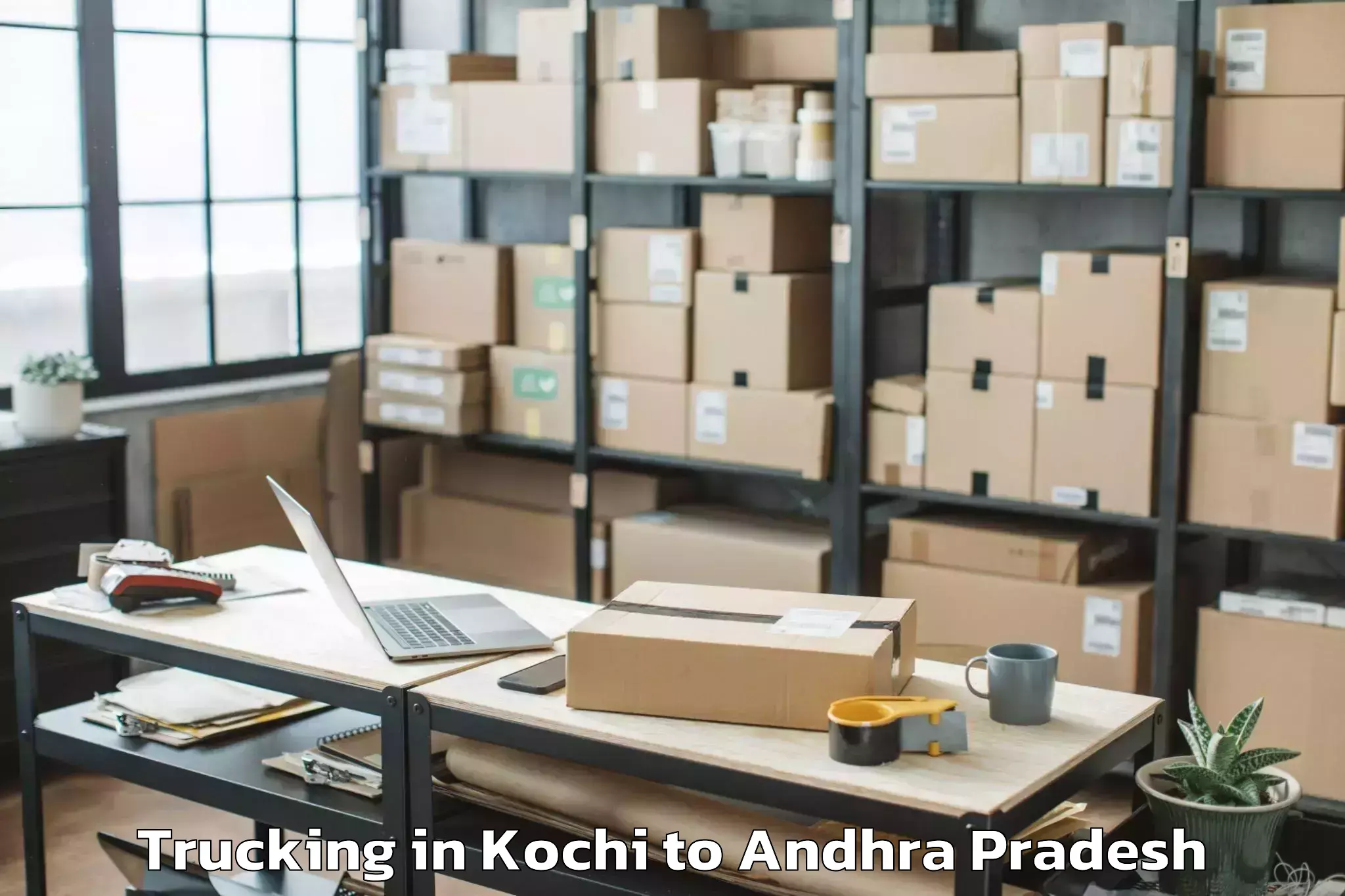 Book Kochi to Pedagantyada Trucking